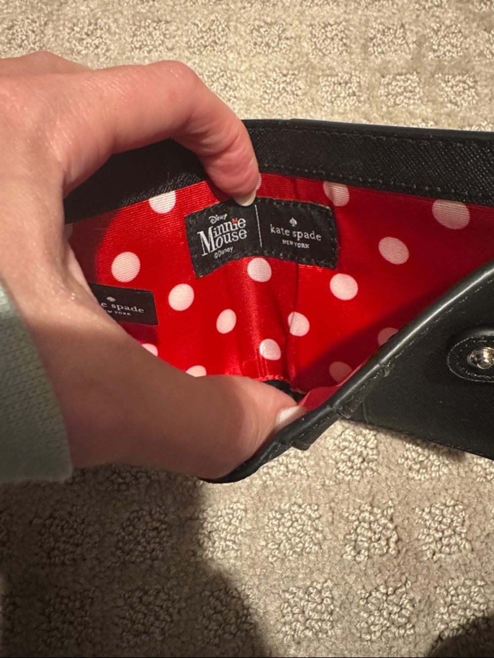 kate spade Disney Wallet with Red Polka Dot Bow - Picture 3 of 5